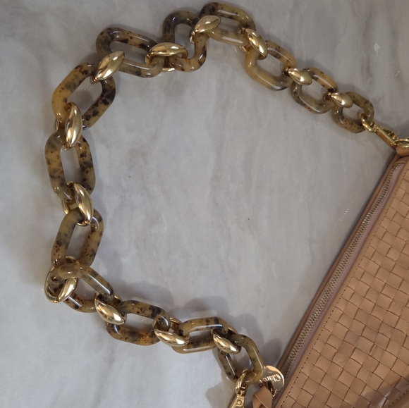 Senreve Chain Link Tan /Gold Bag Strap - Picture 2 of 5